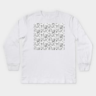 Cats and coffee Kids Long Sleeve T-Shirt